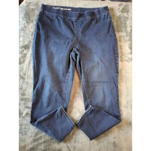 Talbots Flawless Pull-On Jeggings Womens 18W Dark Wash Denim Stretch Pants